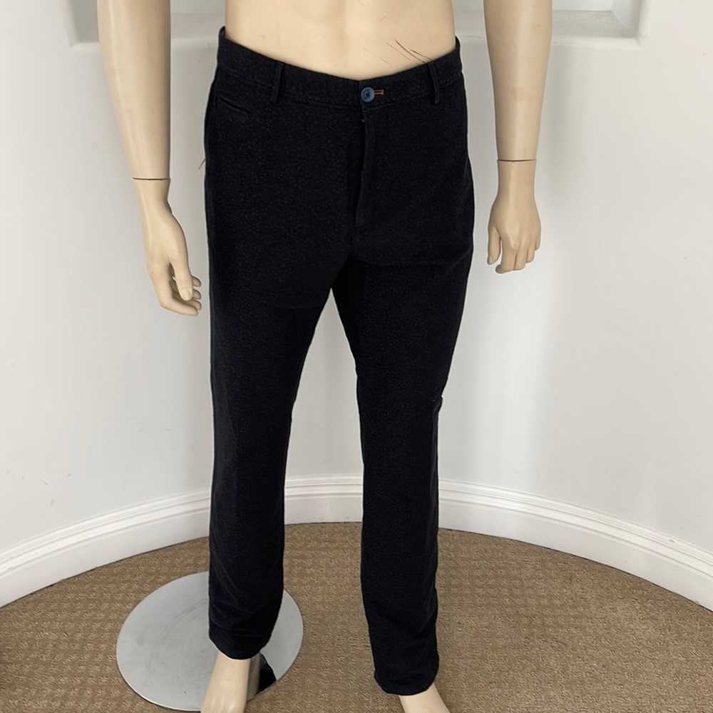 Massimo Dutti Flat Front Slim Fit Pant Blue Size 38 Brand New With Tag